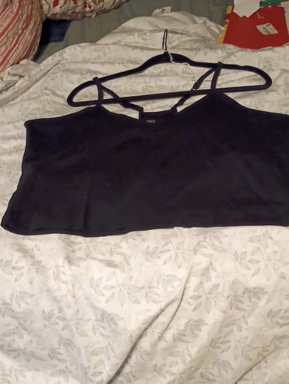 Pact Black Strappy Camisole